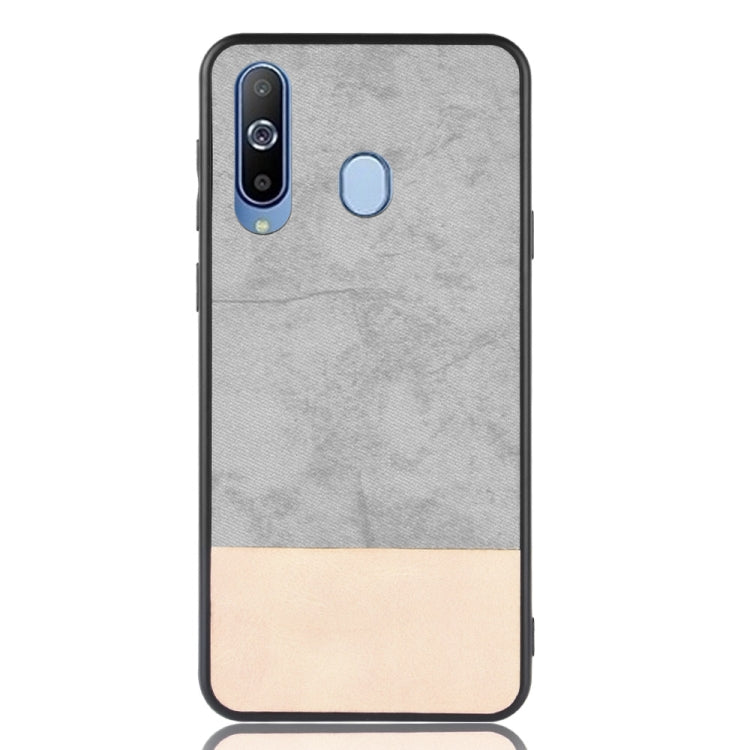 Shockproof Color Matching Denim PC + PU + TPU Case for Galaxy A8s