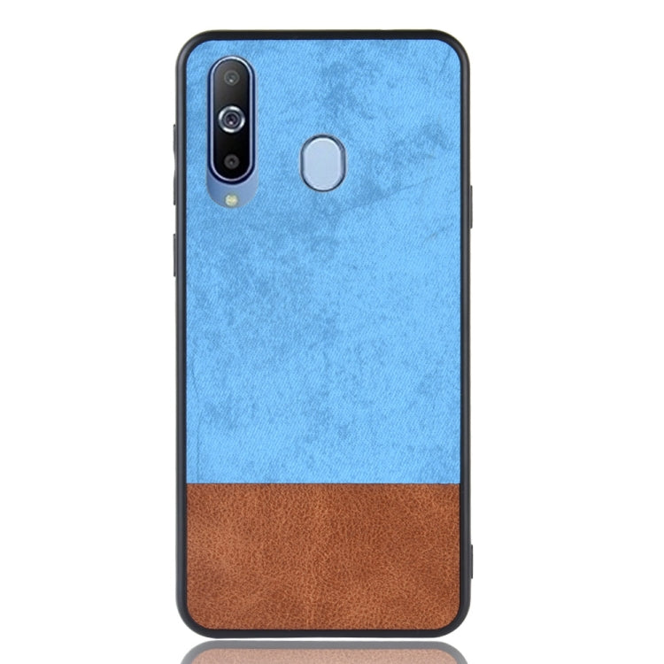 Shockproof Color Matching Denim PC + PU + TPU Case for Galaxy A8s