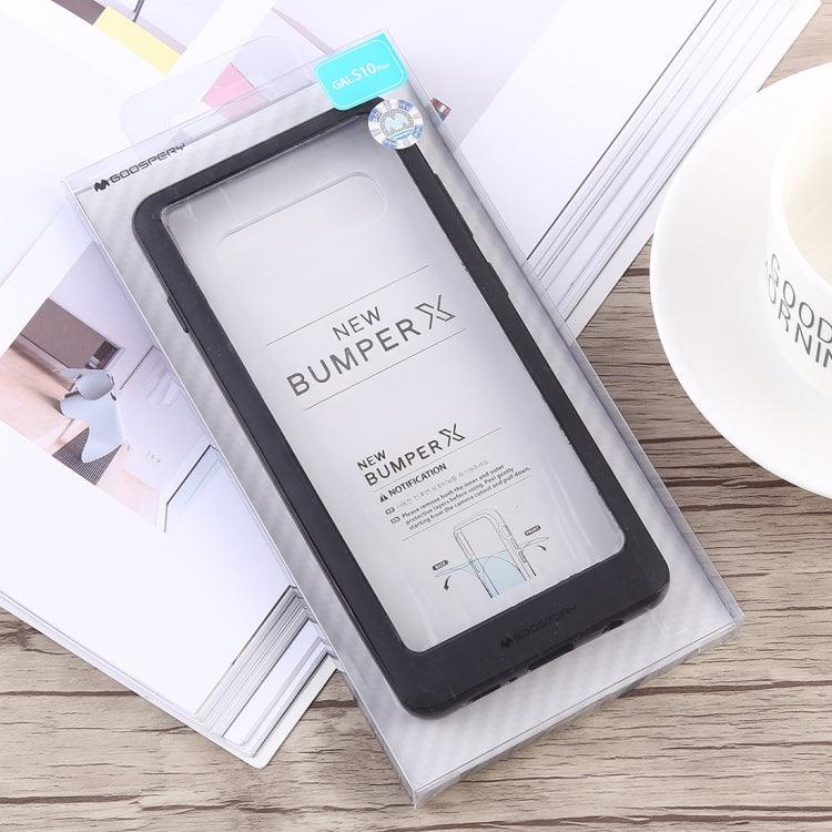 GOOSPERY New Bumper X Shockproof PC + TPU Case for Galaxy S10+