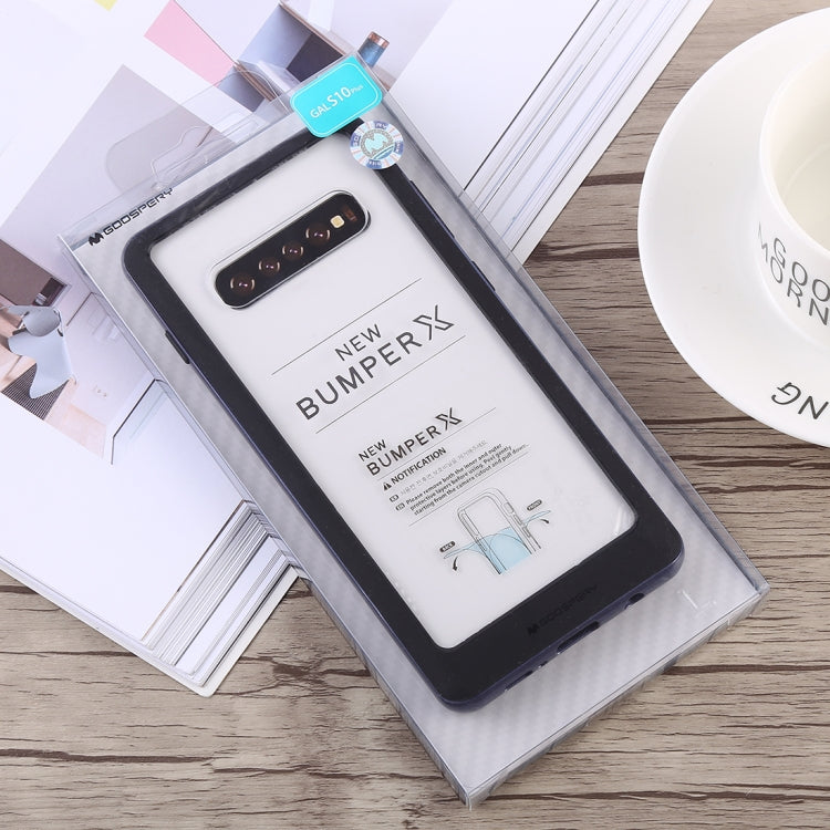 GOOSPERY New Bumper X Shockproof PC + TPU Case for Galaxy S10+