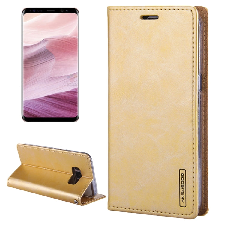 GOOSPERY BLUE MOON FLIP for Galaxy S8 Crazy Horse Texture PU + TPU Horizontal Flip Leather Case with Holder & Card Slots & Wallet