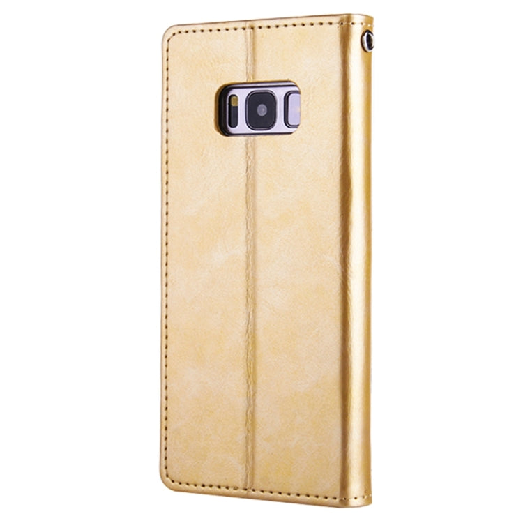 GOOSPERY BLUE MOON FLIP for Galaxy S8 Crazy Horse Texture PU + TPU Horizontal Flip Leather Case with Holder & Card Slots & Wallet