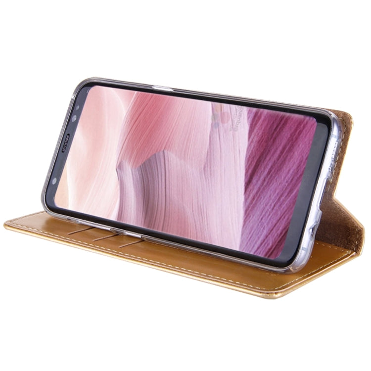 GOOSPERY BLUE MOON FLIP for Galaxy S8 Crazy Horse Texture PU + TPU Horizontal Flip Leather Case with Holder & Card Slots & Wallet