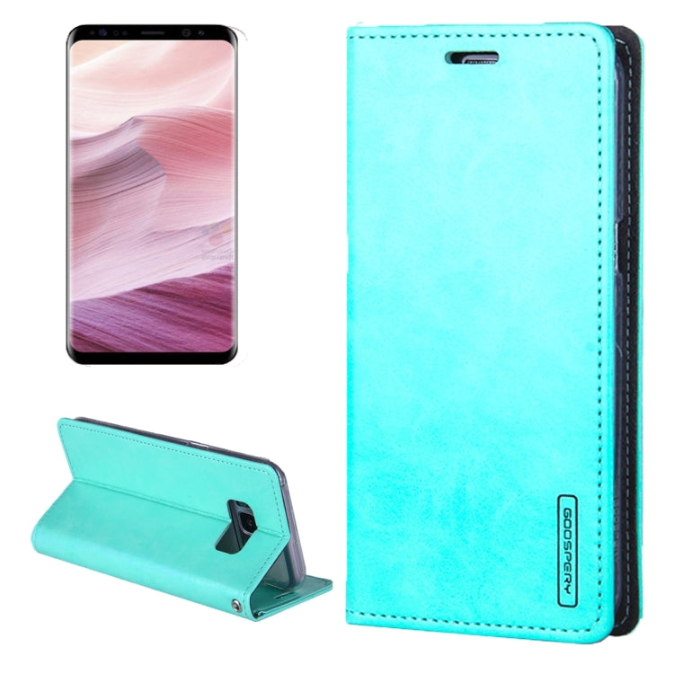 GOOSPERY BLUE MOON FLIP for Galaxy S8 Crazy Horse Texture PU + TPU Horizontal Flip Leather Case with Holder & Card Slots & Wallet