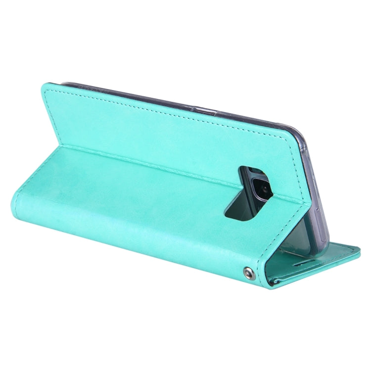 GOOSPERY BLUE MOON FLIP for Galaxy S8 Crazy Horse Texture PU + TPU Horizontal Flip Leather Case with Holder & Card Slots & Wallet