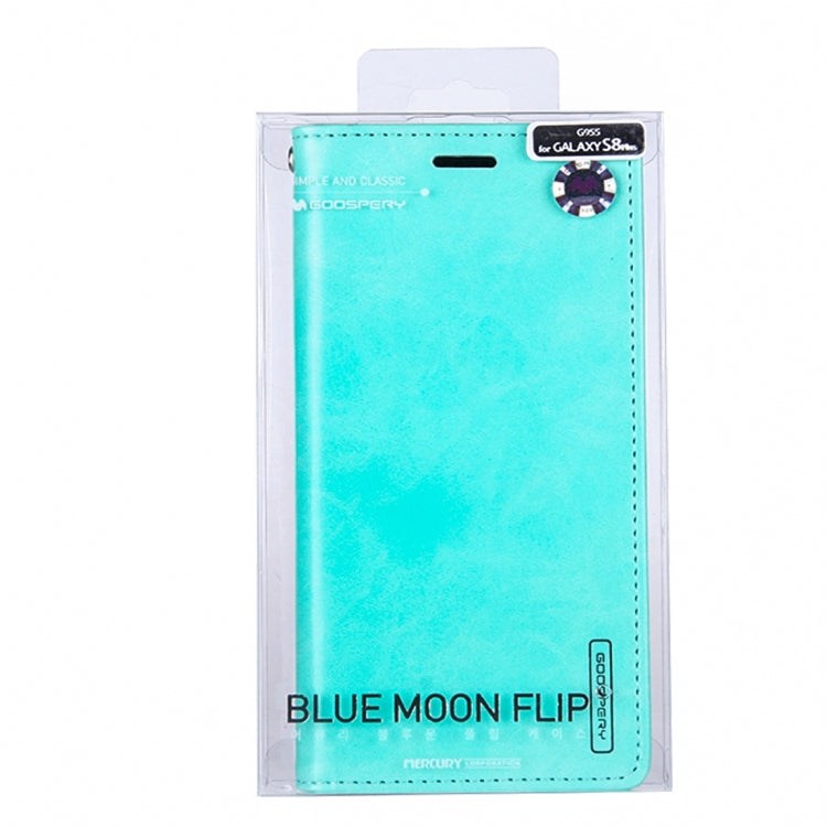 GOOSPERY BLUE MOON FLIP for Galaxy S8 Crazy Horse Texture PU + TPU Horizontal Flip Leather Case with Holder & Card Slots & Wallet