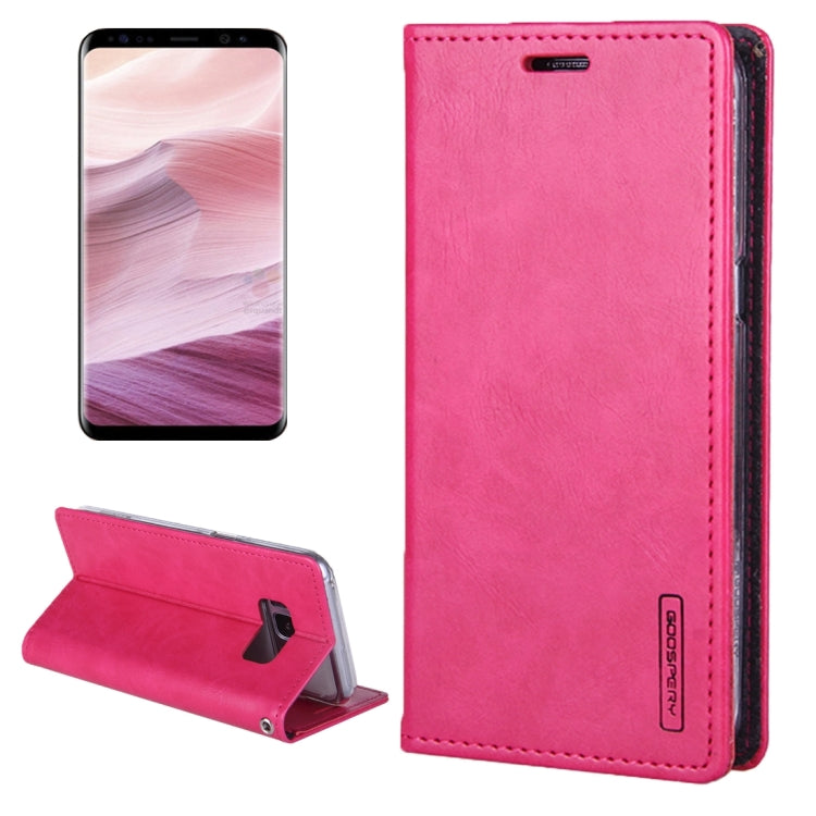 GOOSPERY BLUE MOON FLIP for Galaxy S8 Crazy Horse Texture PU + TPU Horizontal Flip Leather Case with Holder & Card Slots & Wallet