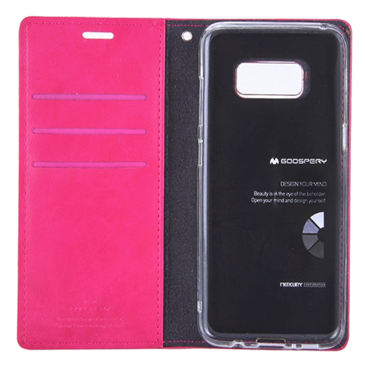 GOOSPERY BLUE MOON FLIP for Galaxy S8 Crazy Horse Texture PU + TPU Horizontal Flip Leather Case with Holder & Card Slots & Wallet