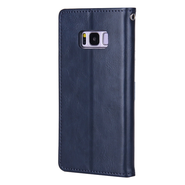 GOOSPERY BLUE MOON FLIP for Galaxy S8 Crazy Horse Texture PU + TPU Horizontal Flip Leather Case with Holder & Card Slots & Wallet
