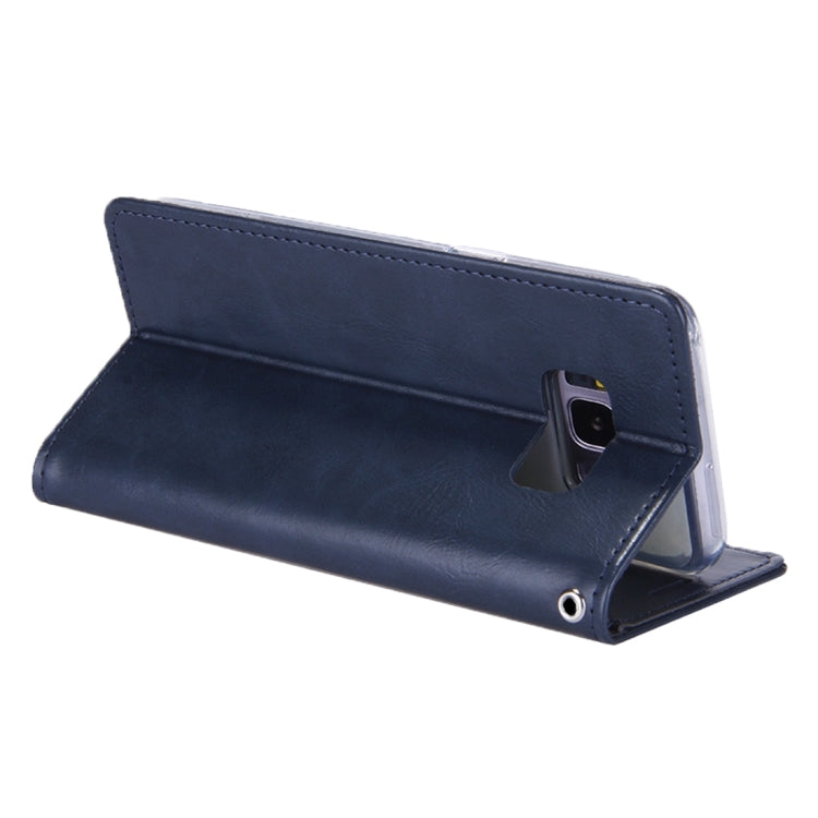 GOOSPERY BLUE MOON FLIP for Galaxy S8 Crazy Horse Texture PU + TPU Horizontal Flip Leather Case with Holder & Card Slots & Wallet