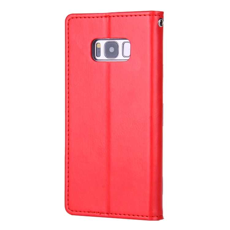 GOOSPERY BLUE MOON FLIP for Galaxy S8 Crazy Horse Texture PU + TPU Horizontal Flip Leather Case with Holder & Card Slots & Wallet