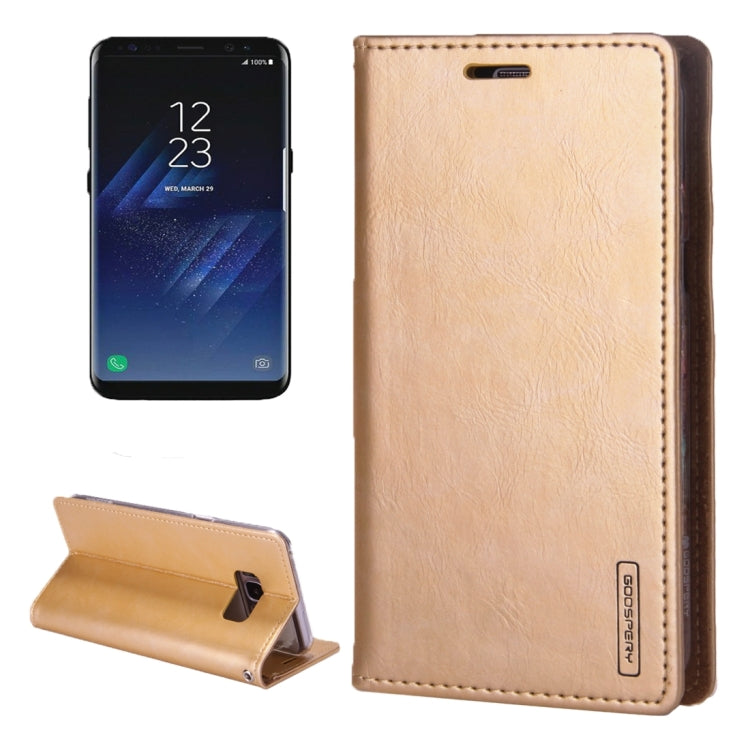 GOOSPERY BLUE MOON FLIP for Galaxy S8 + / G955 Crazy Horse Texture PU + TPU Horizontal Flip Leather Case with Holder & Card Slots & Wallet
