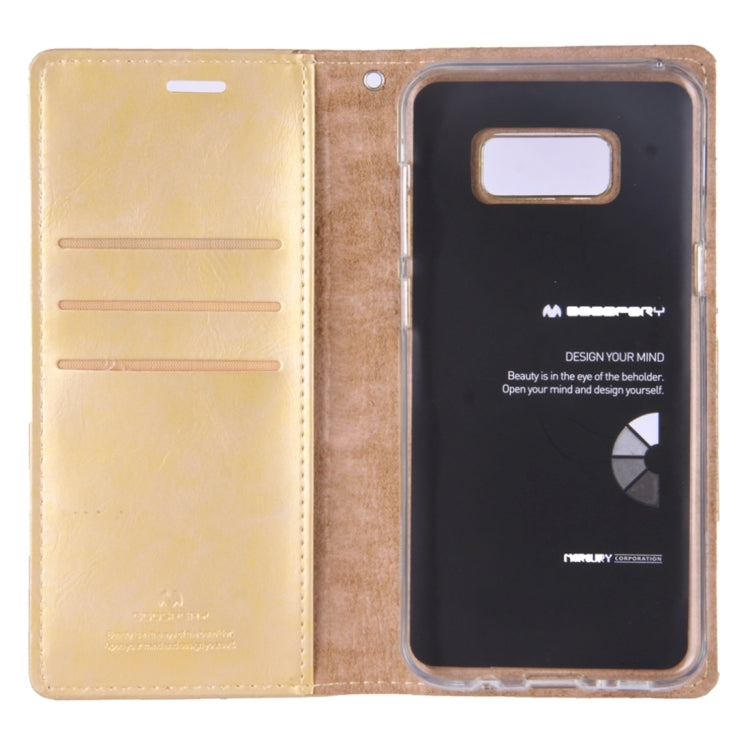 GOOSPERY BLUE MOON FLIP for Galaxy S8 + / G955 Crazy Horse Texture PU + TPU Horizontal Flip Leather Case with Holder & Card Slots & Wallet
