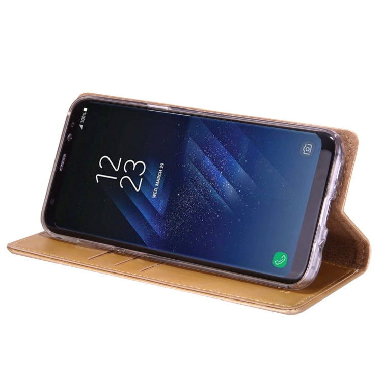 GOOSPERY BLUE MOON FLIP for Galaxy S8 + / G955 Crazy Horse Texture PU + TPU Horizontal Flip Leather Case with Holder & Card Slots & Wallet