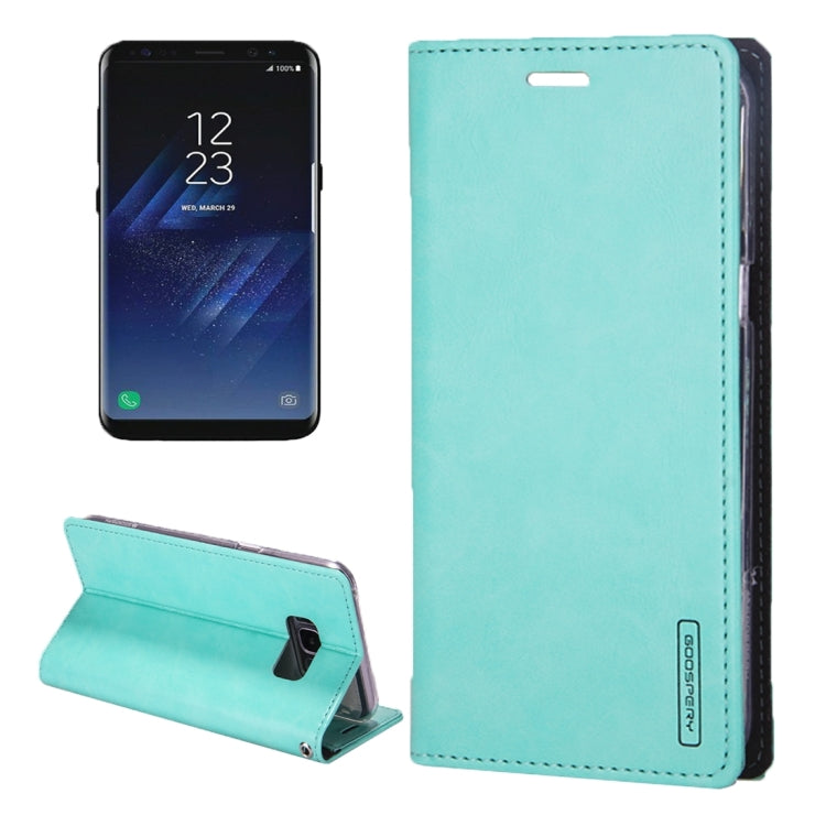 GOOSPERY BLUE MOON FLIP for Galaxy S8 + / G955 Crazy Horse Texture PU + TPU Horizontal Flip Leather Case with Holder & Card Slots & Wallet