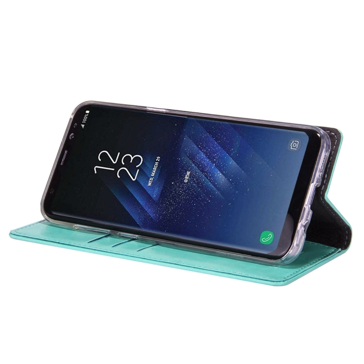 GOOSPERY BLUE MOON FLIP for Galaxy S8 + / G955 Crazy Horse Texture PU + TPU Horizontal Flip Leather Case with Holder & Card Slots & Wallet