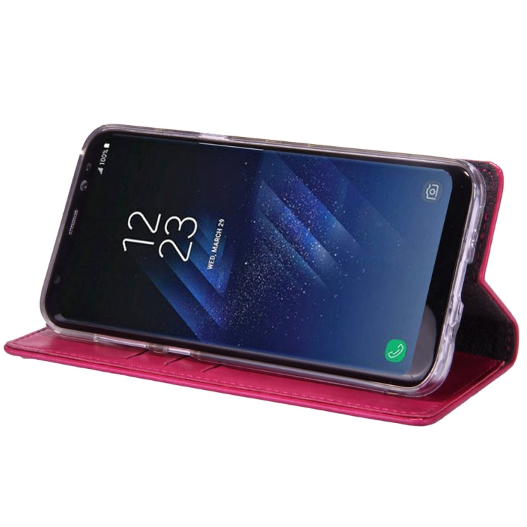 GOOSPERY BLUE MOON FLIP for Galaxy S8 + / G955 Crazy Horse Texture PU + TPU Horizontal Flip Leather Case with Holder & Card Slots & Wallet