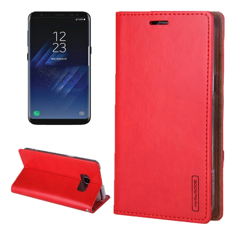 GOOSPERY BLUE MOON FLIP for Galaxy S8 + / G955 Crazy Horse Texture PU + TPU Horizontal Flip Leather Case with Holder & Card Slots & Wallet