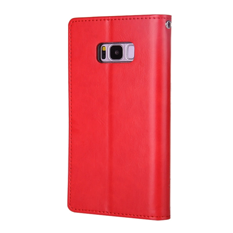 GOOSPERY BLUE MOON FLIP for Galaxy S8 + / G955 Crazy Horse Texture PU + TPU Horizontal Flip Leather Case with Holder & Card Slots & Wallet