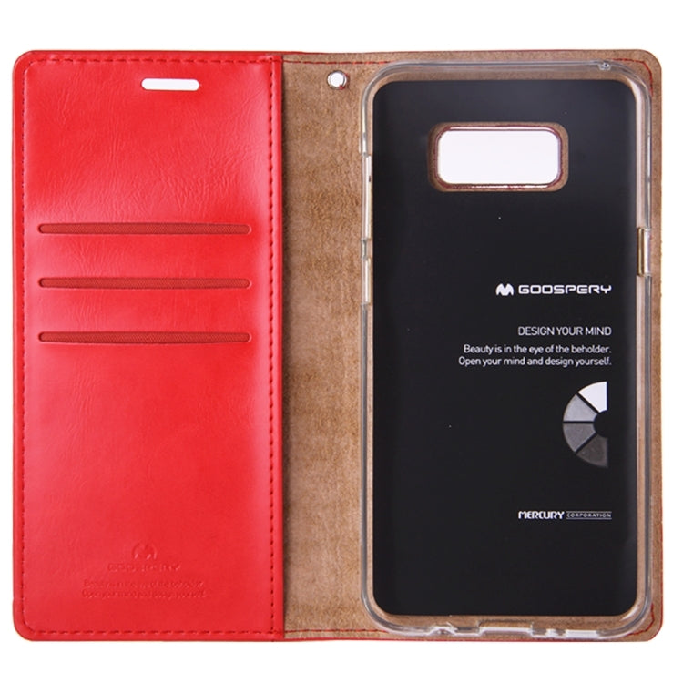 GOOSPERY BLUE MOON FLIP for Galaxy S8 + / G955 Crazy Horse Texture PU + TPU Horizontal Flip Leather Case with Holder & Card Slots & Wallet