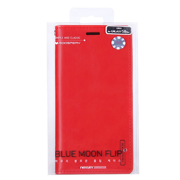 GOOSPERY BLUE MOON FLIP for Galaxy S8 + / G955 Crazy Horse Texture PU + TPU Horizontal Flip Leather Case with Holder & Card Slots & Wallet