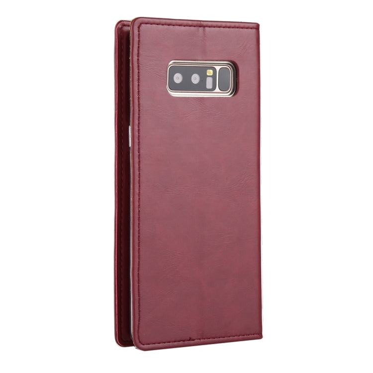 GOOSPERY BLUE MOON FLIP For Galaxy Note 8 Crazy Horse Texture Horizontal Flip Leather Case with Holder & Card Slots & Wallet
