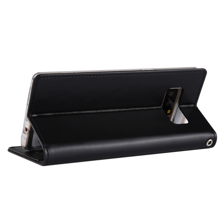 GOOSPERY BLUE MOON FLIP For Galaxy Note 8 Crazy Horse Texture Horizontal Flip Leather Case with Holder & Card Slots & Wallet