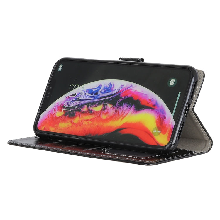 Retro Crazy Horse Texture Horizontal Flip Leather Case for Galaxy A40, with Holder & Card Slots & Photo Frame & Wallet
