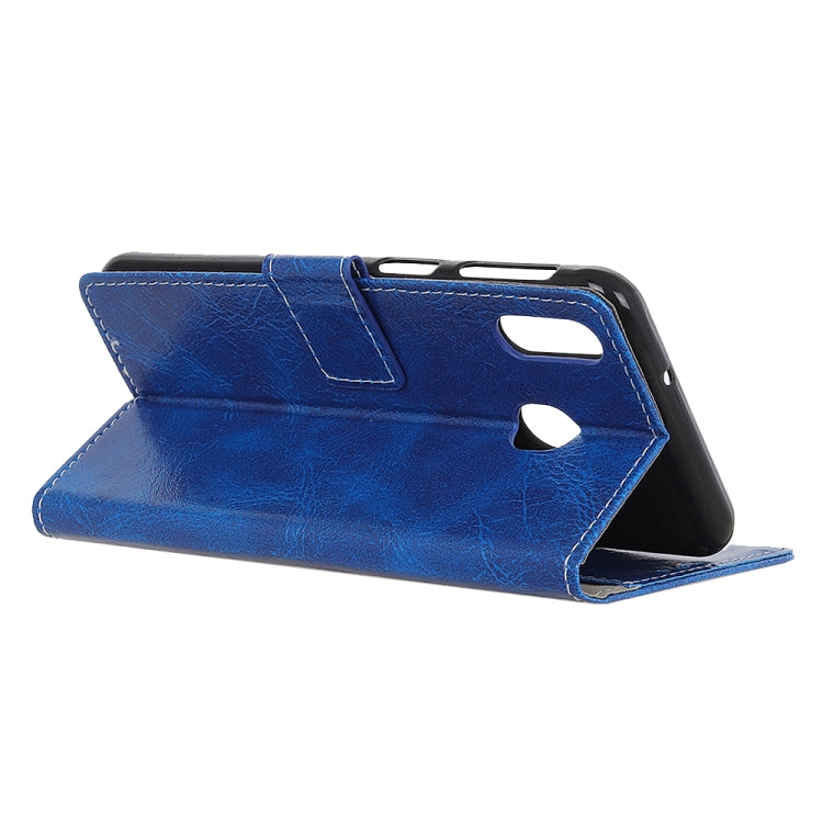 Retro Crazy Horse Texture Horizontal Flip Leather Case for Galaxy A40, with Holder & Card Slots & Photo Frame & Wallet