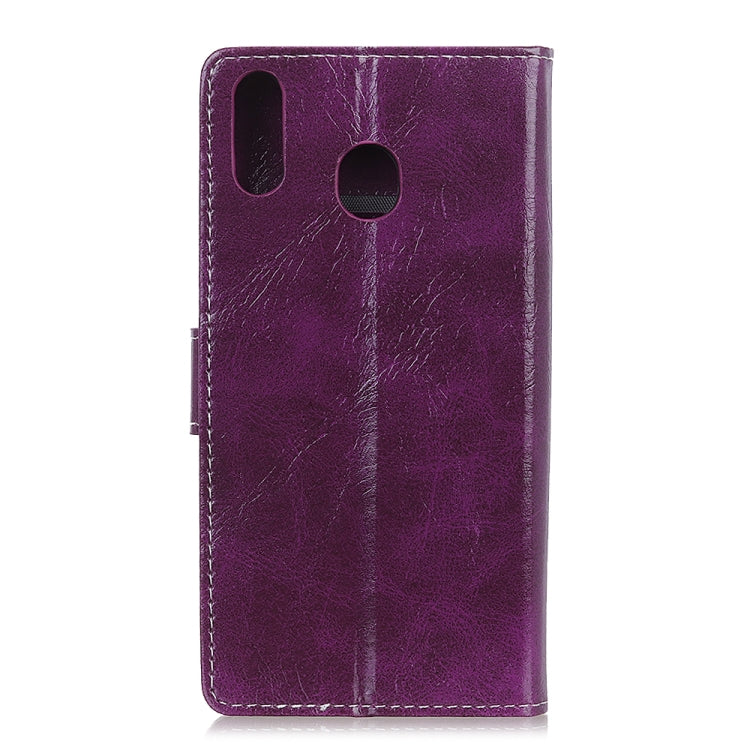 Retro Crazy Horse Texture Horizontal Flip Leather Case for Galaxy A40, with Holder & Card Slots & Photo Frame & Wallet