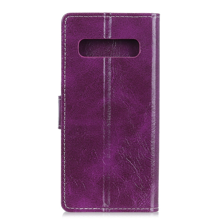 Retro Crazy Horse Texture Horizontal Flip Leather Case for Galaxy S10 5G, with Holder & Card Slots & Photo Frame & Wallet