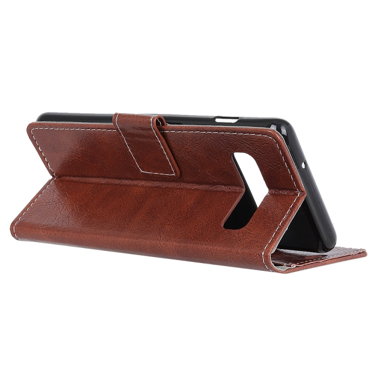 Retro Crazy Horse Texture Horizontal Flip Leather Case for Galaxy S10 5G, with Holder & Card Slots & Photo Frame & Wallet