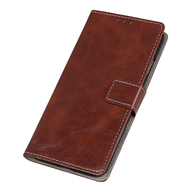 Retro Crazy Horse Texture Horizontal Flip Leather Case for Galaxy S10 5G, with Holder & Card Slots & Photo Frame & Wallet