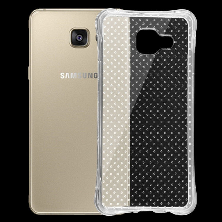 For Galaxy A3 (2016) / A310 Shock-resistant Cushion TPU Protective Case(Transparent)