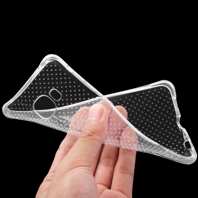 For Galaxy C5 Shock-resistant Cushion TPU Protective Case(Transparent)