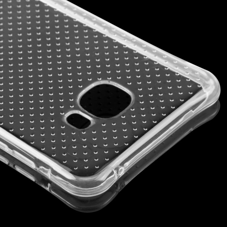For Galaxy C5 Shock-resistant Cushion TPU Protective Case(Transparent)