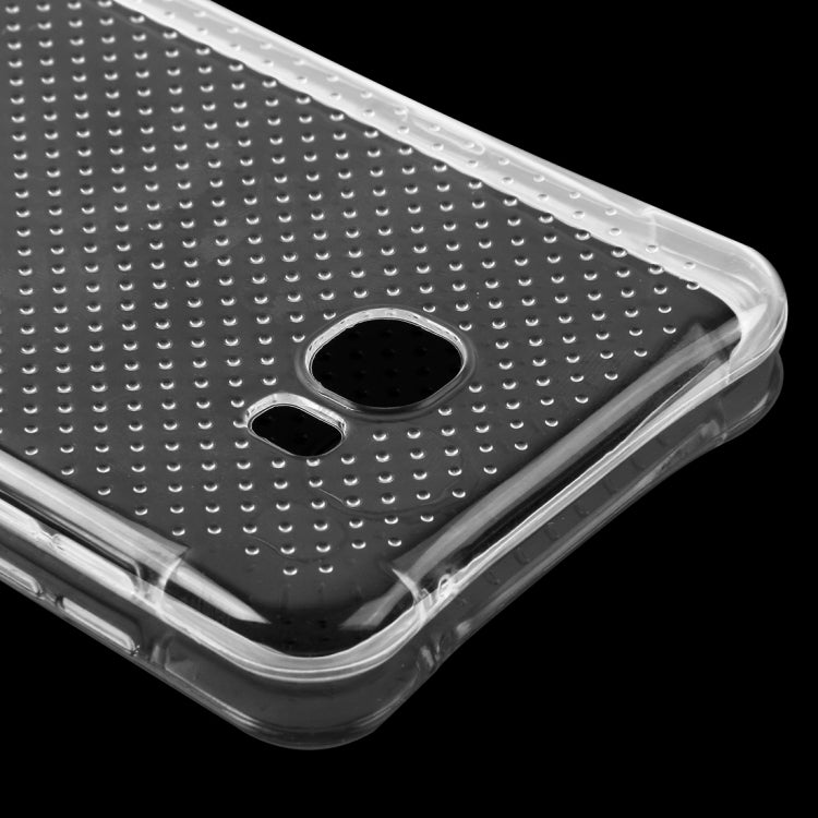 For Galaxy C7 Shock-resistant Cushion TPU Protective Case(Transparent)