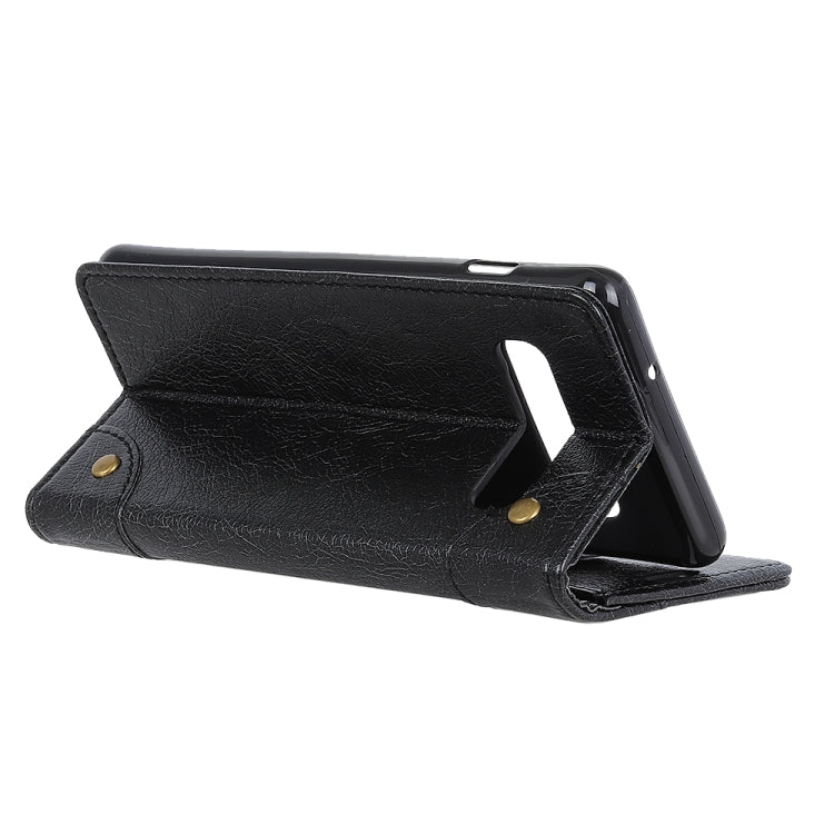 Copper Buckle Nappa Texture Horizontal Flip Leather Case for Galaxy S10 5G, with Holder & Card Slots & Wallet