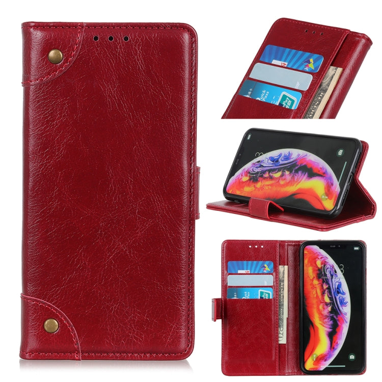Copper Buckle Nappa Texture Horizontal Flip Leather Case for Galaxy S10 5G, with Holder & Card Slots & Wallet