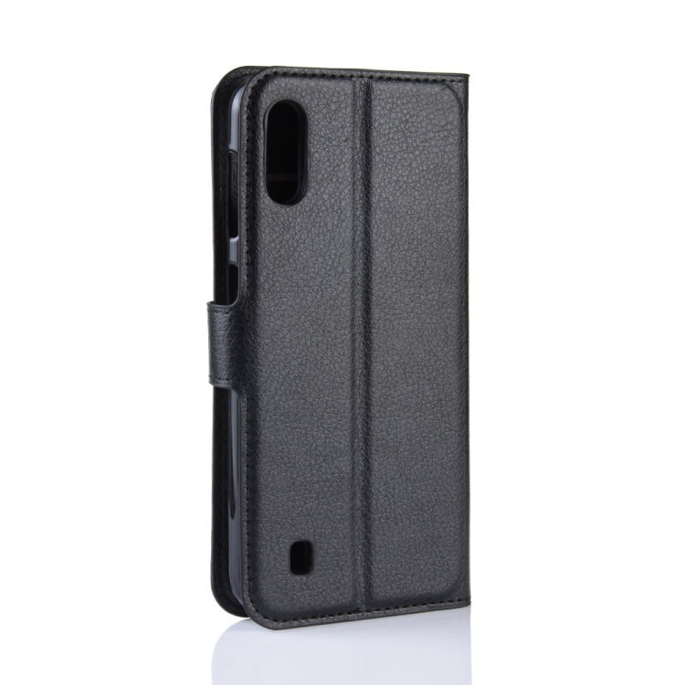 Litchi Texture Horizontal Flip Leather Case For Galaxy M10 ,With Holder & Wallet & Card Slots