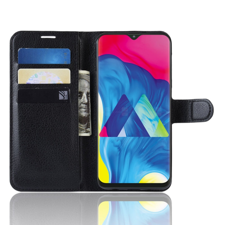 Litchi Texture Horizontal Flip Leather Case For Galaxy M10 ,With Holder & Wallet & Card Slots