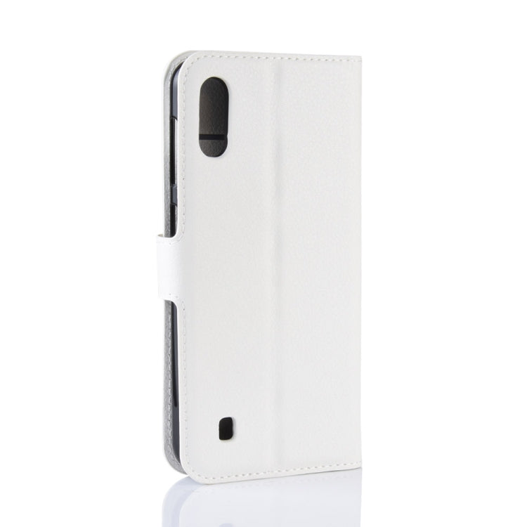Litchi Texture Horizontal Flip Leather Case For Galaxy M10 ,With Holder & Wallet & Card Slots
