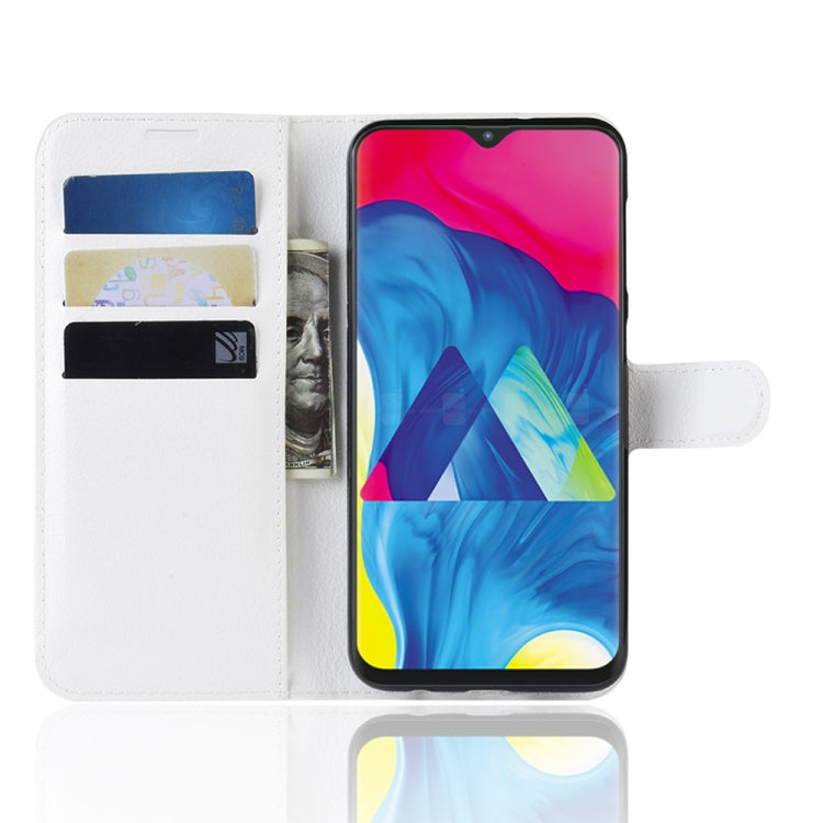 Litchi Texture Horizontal Flip Leather Case For Galaxy M10 ,With Holder & Wallet & Card Slots