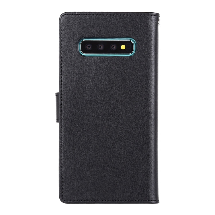GOOSPERY RICH DIARY PU + TPU Crazy Horse Texture Horizontal Flip Leather Case for Galaxy S10, with Card Slots & Wallet & Photo frame