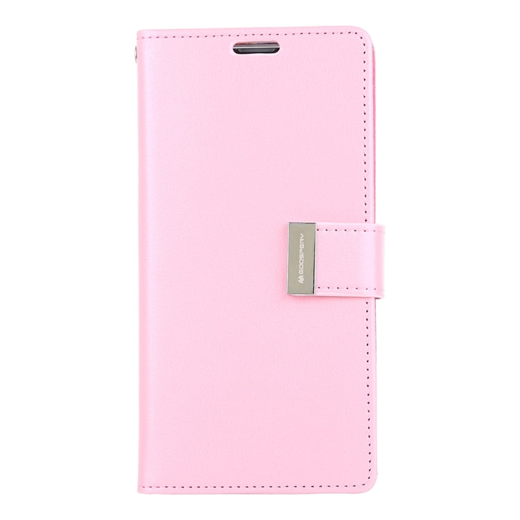 GOOSPERY RICH DIARY PU + TPU Crazy Horse Texture Horizontal Flip Leather Case for Galaxy S10, with Card Slots & Wallet & Photo frame