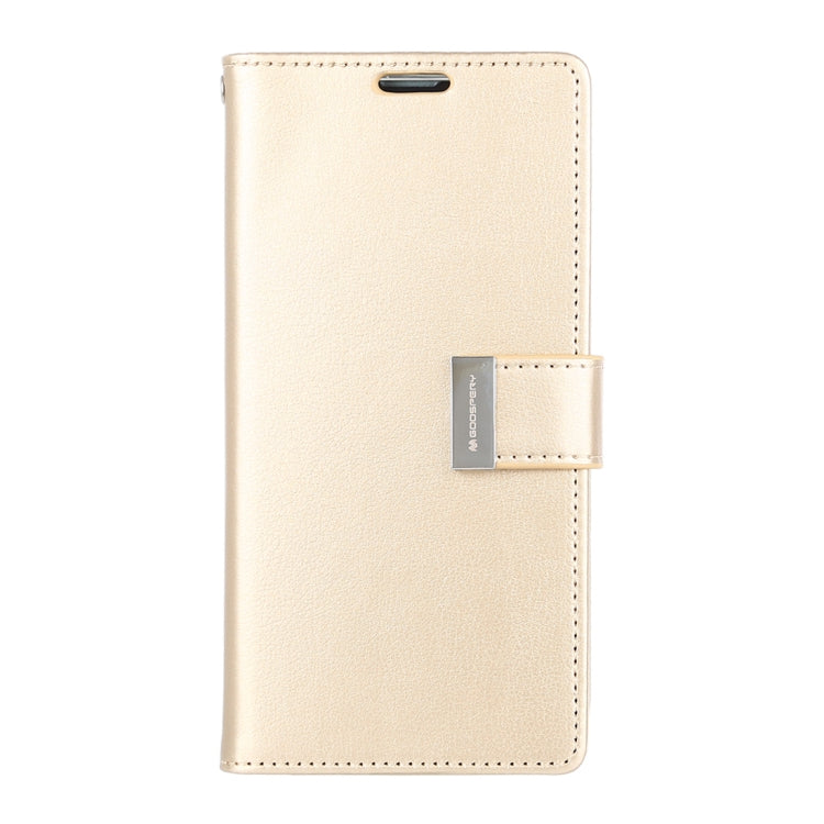 GOOSPERY RICH DIARY PU + TPU Crazy Horse Texture Horizontal Flip Leather Case for Galaxy S10, with Card Slots & Wallet & Photo frame