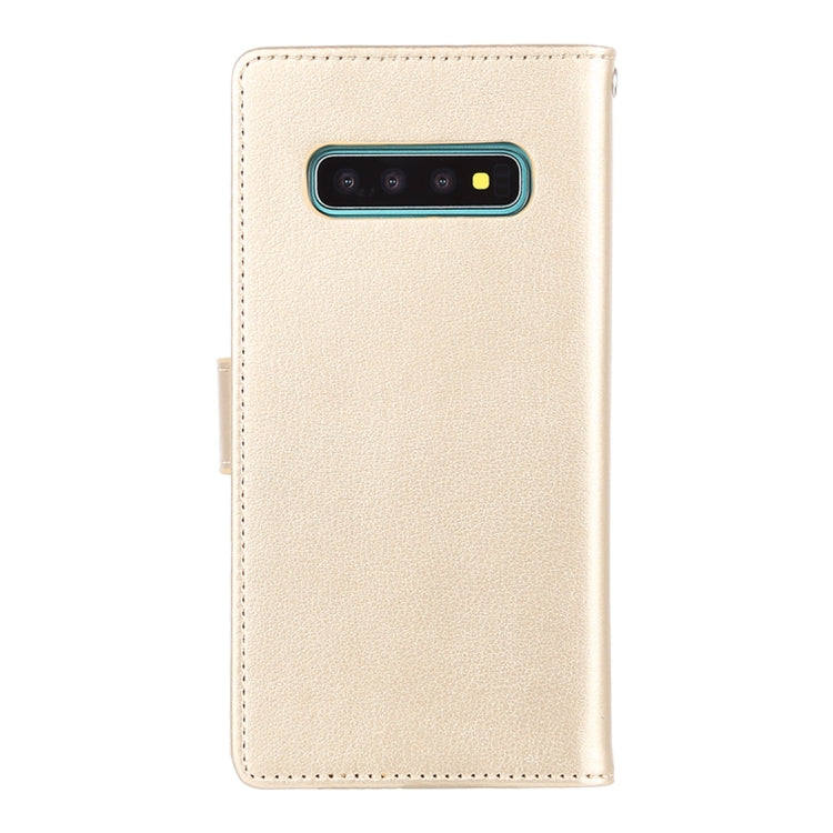 GOOSPERY RICH DIARY PU + TPU Crazy Horse Texture Horizontal Flip Leather Case for Galaxy S10, with Card Slots & Wallet & Photo frame