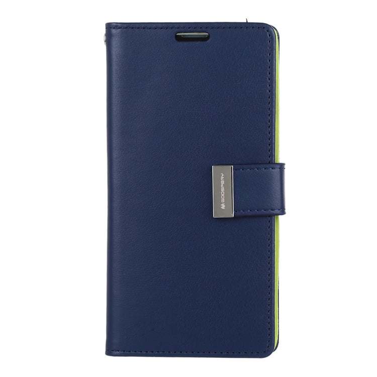 GOOSPERY RICH DIARY PU + TPU Crazy Horse Texture Horizontal Flip Leather Case for Galaxy S10, with Card Slots & Wallet & Photo frame