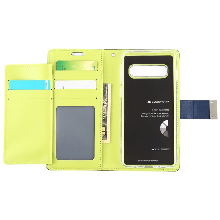 GOOSPERY RICH DIARY PU + TPU Crazy Horse Texture Horizontal Flip Leather Case for Galaxy S10, with Card Slots & Wallet & Photo frame