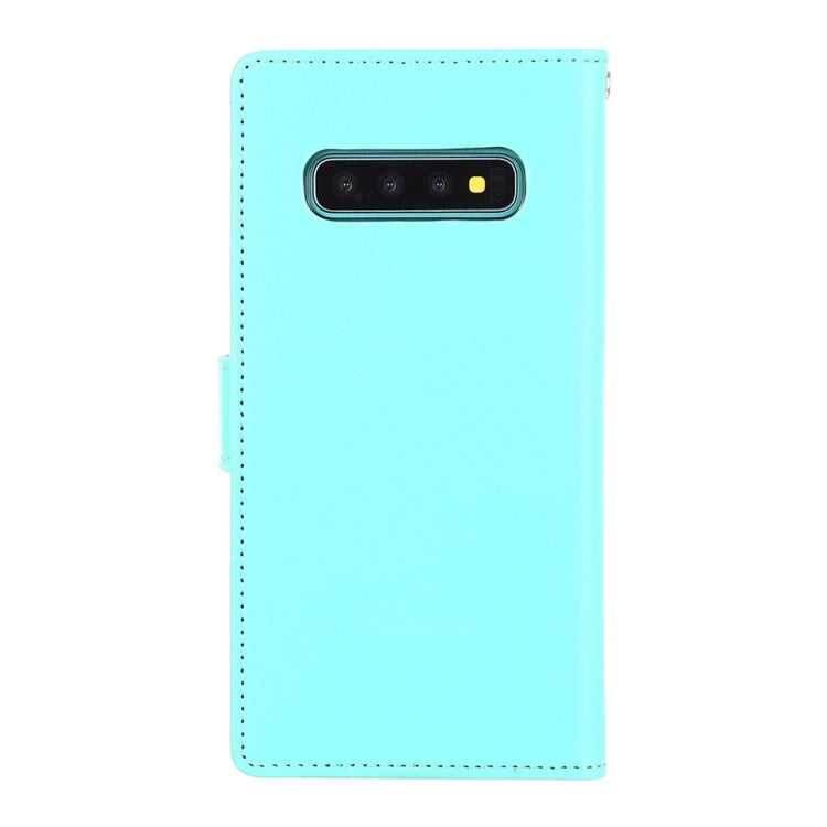 GOOSPERY RICH DIARY PU + TPU Crazy Horse Texture Horizontal Flip Leather Case for Galaxy S10, with Card Slots & Wallet & Photo frame
